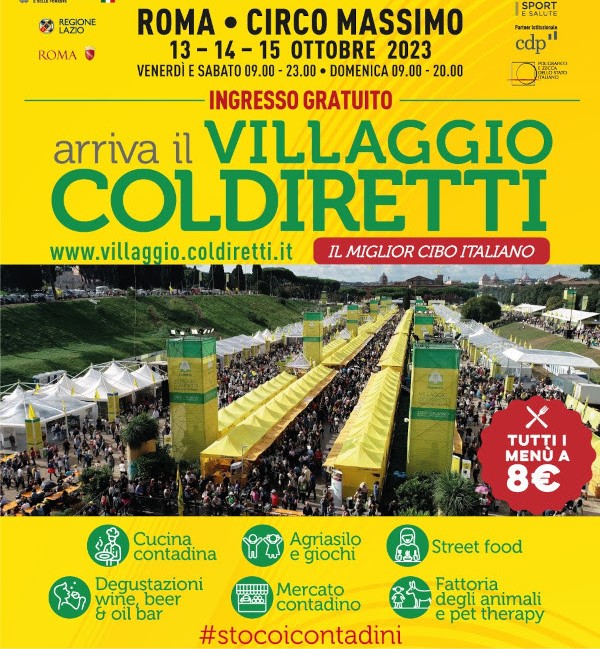 VILLAGGIO COLDIRETTI ROMA , 13 – 14 – 15 OTTOBRE 2023