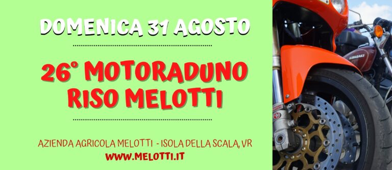 26° MOTORADUNO MELOTTI: SALVA LA DATA… NON MANCARE!