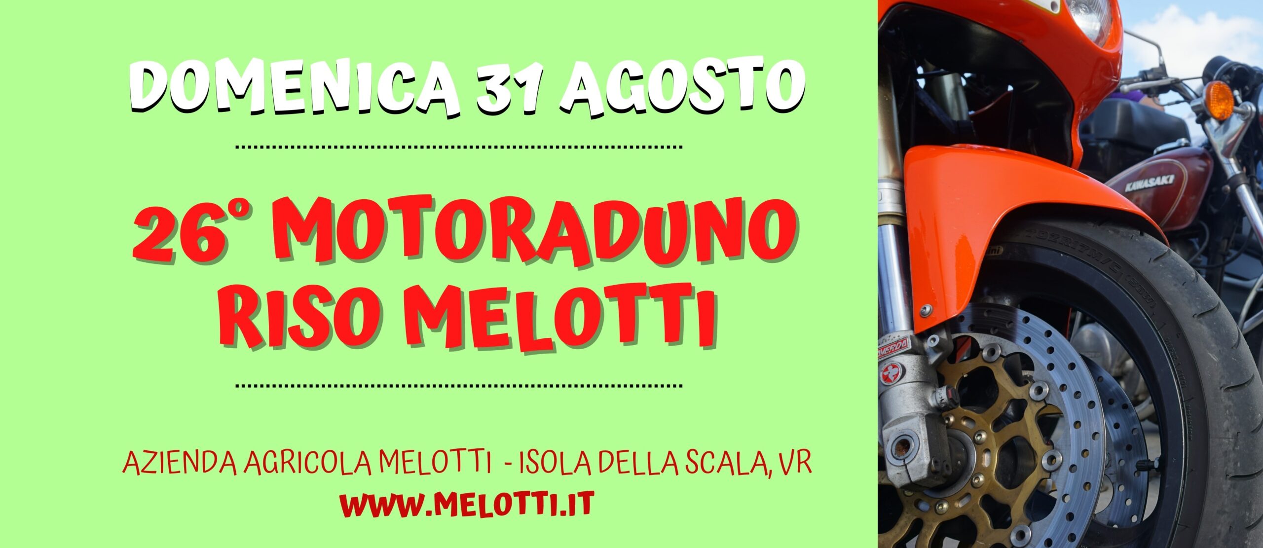 26° MOTORADUNO MELOTTI: SALVA LA DATA… NON MANCARE!
