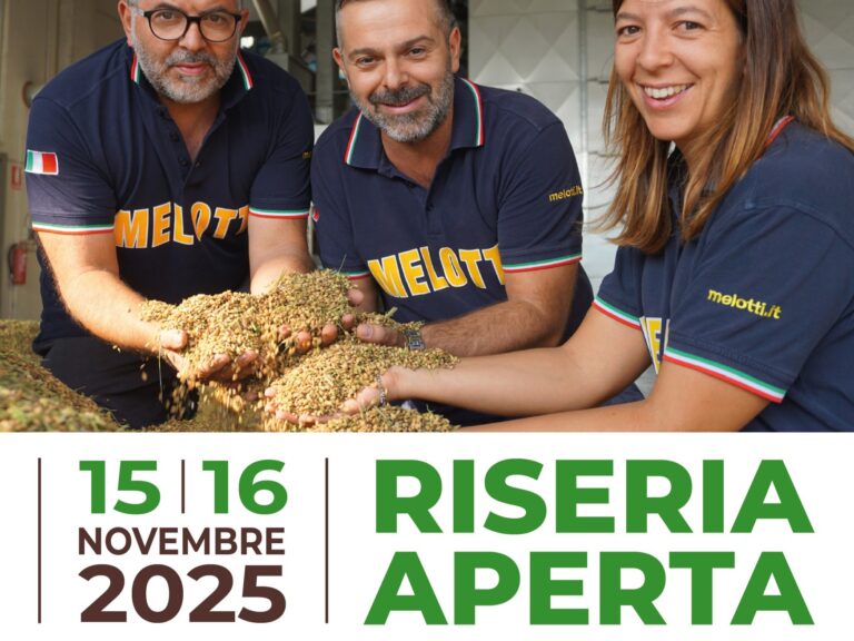 EVENTI MELOTTI : RISERIA APERTA 15 – 16 NOVEMBRE 2025