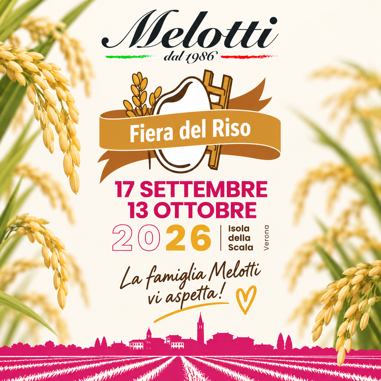 Al momento stai visualizzando Fiera del Riso 2026 : 17 Settembre – 13 Ottobre